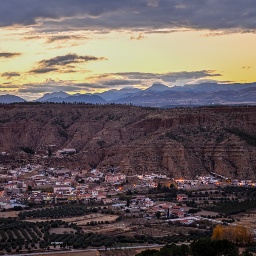Atardecer desde el mirador de las Carcavas del Marchal